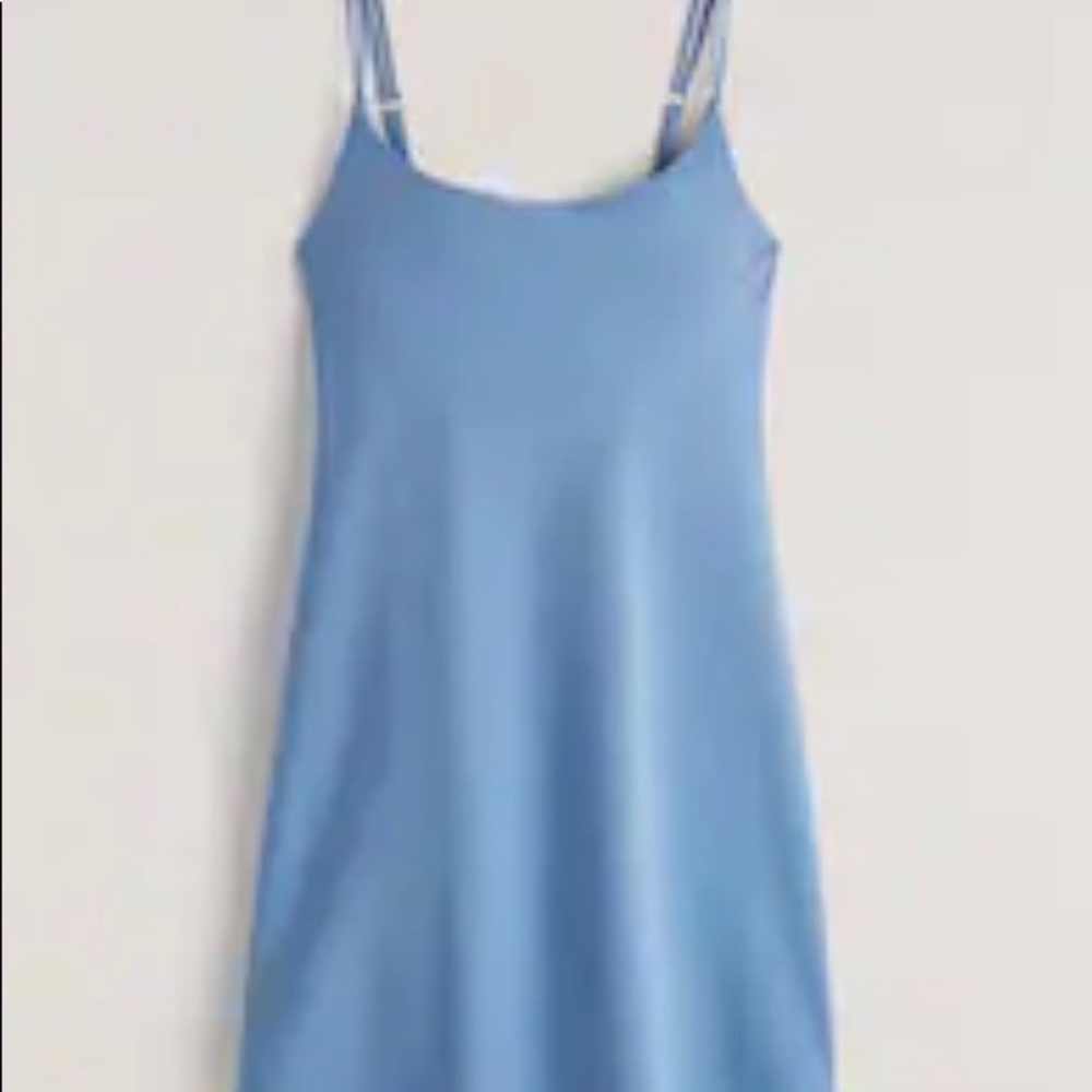 Abercrombie & Fitch Dress Color: Blue Size: L